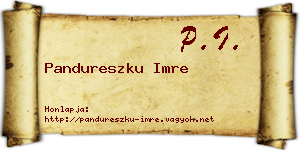 Pandureszku Imre névjegykártya